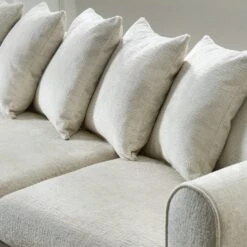 Blake Curved Arm Scatter Back Soft Texture Chenille Light Natural Corner Chaise 27 Blake Curved Arm Scatter Back Soft Texture Chenille Light Natural Corner Chaise -Home Furnishing Store 30861327 alt05