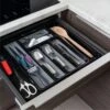 Addis Black & Grey Extendable Drawer Organiser 1 Addis Black & Grey Extendable Drawer Organiser -Home Furnishing Store 30861767