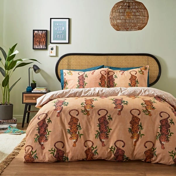 Tiger Foliage Duvet Cover And Pillowcase Set 3 Tiger Foliage Duvet Cover And Pillowcase Set