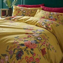 Tiverton Floral Trail Cotton Sateen Duvet Cover And Pillowcase Set 19 Tiverton Floral Trail Cotton Sateen Duvet Cover And Pillowcase Set -Home Furnishing Store 30862374 alt02
