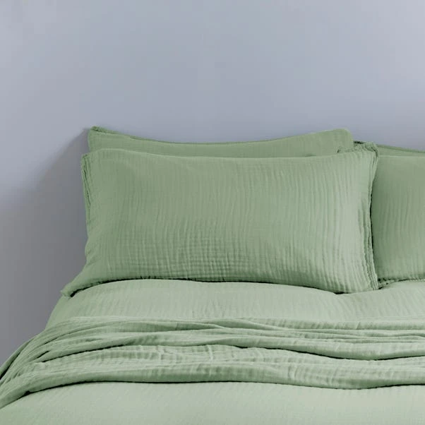 Cotton Muslin Standard Pillowcases 4 Cotton Muslin Standard Pillowcases - Image 2