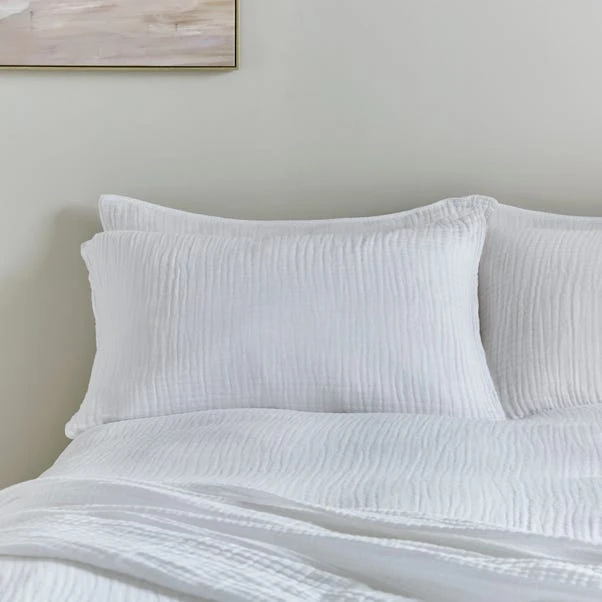 Cotton Muslin Standard Pillowcases 3 Cotton Muslin Standard Pillowcases