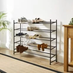 5 Tier Extendable Metal Shoe Rack 14 5 Tier Extendable Metal Shoe Rack -Home Furnishing Store 30862494 alt01
