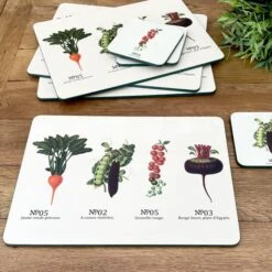 RHS By Dexam Benary Vegetables Set Of 4 Placemats