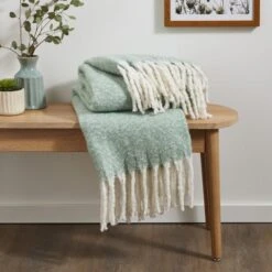 Faux Mohair Throw 130cm X 180cm -Home Furnishing Store 30863957