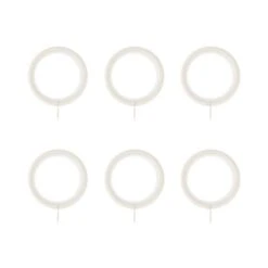 Pack Of 6 28mm Lined Curtain Rings 8 Pack Of 6 28mm Lined Curtain Rings -Home Furnishing Store 30863959 alt02
