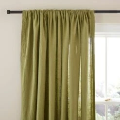 Linen Slot Top Curtains -Home Furnishing Store 30866376
