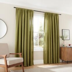 Linen Slot Top Curtains -Home Furnishing Store 30866376 alt01