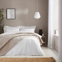 Bamburgh Waffle Duvet Cover & Pillowcase Set -Home Furnishing Store 30867023