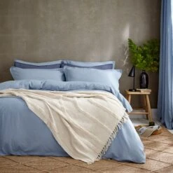 Cotton Linen Duvet Cover & Pillowcase Set -Home Furnishing Store 30868624