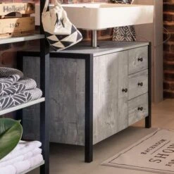 Colton Undersink Unit, Concrete Effect -Home Furnishing Store 30869870 alt04