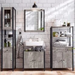 Colton Undersink Unit, Concrete Effect -Home Furnishing Store 30869870 alt05