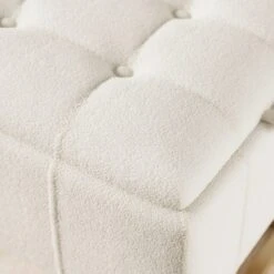 Holland Tray Table Ottoman, Ivory Sherpa -Home Furnishing Store 30870372 alt02