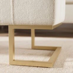 Holland Tray Table Ottoman, Ivory Sherpa -Home Furnishing Store 30870372 alt03