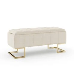 Holland Tray Table Ottoman, Ivory Sherpa -Home Furnishing Store 30870372 alt08