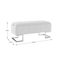 Holland Tray Table Ottoman, Ivory Sherpa -Home Furnishing Store 30870372 alt09
