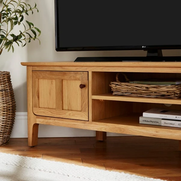 Churchgate Walton Corner TV Unit For TVs Up To 42", Oak 5 Churchgate Walton Corner TV Unit For TVs Up To 42", Oak - Image 3