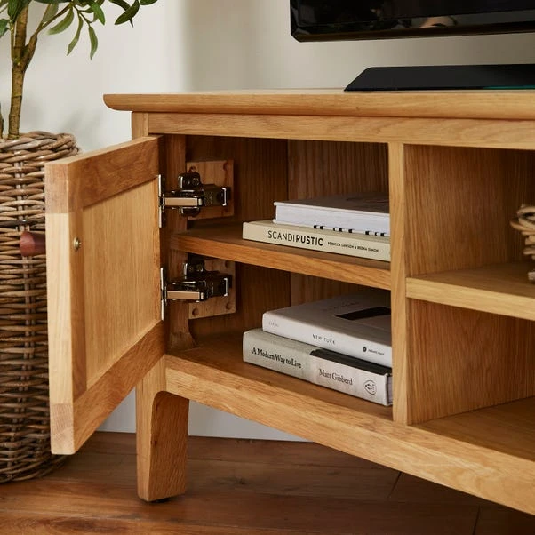 Churchgate Walton Corner TV Unit For TVs Up To 42", Oak 6 Churchgate Walton Corner TV Unit For TVs Up To 42", Oak - Image 4