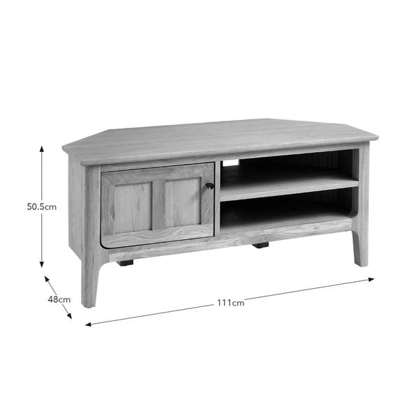 Churchgate Walton Corner TV Unit For TVs Up To 42", Oak 9 Churchgate Walton Corner TV Unit For TVs Up To 42", Oak - Image 7