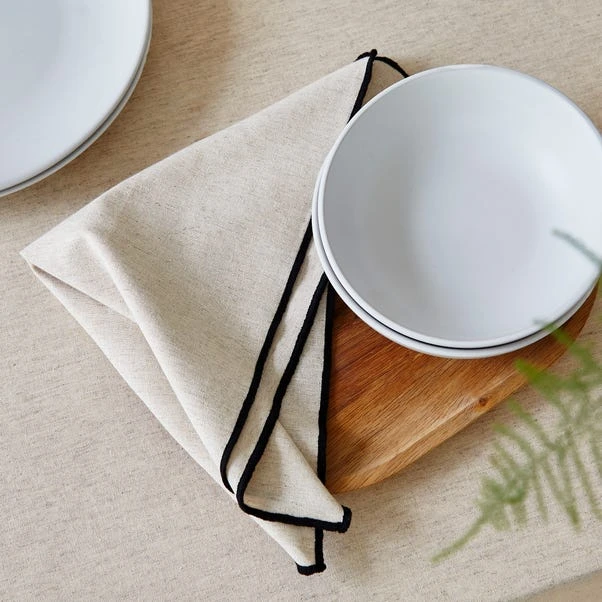 Set Of 4 Contrast Stitch Napkins 4 Set Of 4 Contrast Stitch Napkins - Image 2