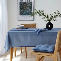 Contrast Stitch Tablecloth -Home Furnishing Store 30872299