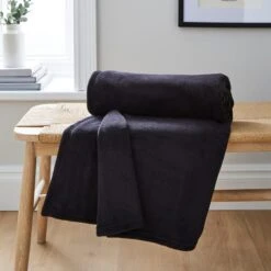 Soft Fleece Recycled Throw, 130x170cm -Home Furnishing Store 30872574