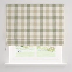 Large Check Daylight Roman Blind -Home Furnishing Store 30873261 alt03