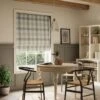 Large Check Daylight Roman Blind -Home Furnishing Store 30873263