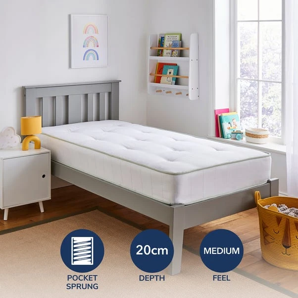Fogarty Kids 1000 Pocket Spring Single Wool Mattress 3 Fogarty Kids 1000 Pocket Spring Single Wool Mattress