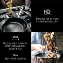 Tala Performance Classic Non-Stick Stainless Steel Frying Pan, 24cm -Home Furnishing Store 30873860 alt04