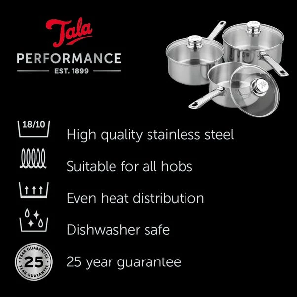 Tala Performance Classic Stainless Steel Milk Sauce Pot, 1.9L 4 Tala Performance Classic Stainless Steel Milk Sauce Pot, 1.9L - Image 2