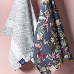 Set Of 2 Kew Midnight Floral Tea Towels -Home Furnishing Store 30874073 alt02