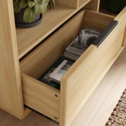 Hardy Slim Bookcase With Drawer, Oak Effect -Home Furnishing Store 30874180 alt02