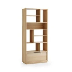 Hardy Slim Bookcase With Drawer, Oak Effect -Home Furnishing Store 30874180 alt08