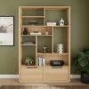 Hardy Wide Bookcase With 2 Drawers, Oak Effect -Home Furnishing Store 30874521