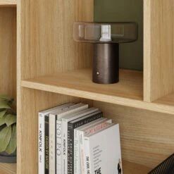 Hardy Wide Bookcase With 2 Drawers, Oak Effect -Home Furnishing Store 30874521 alt03