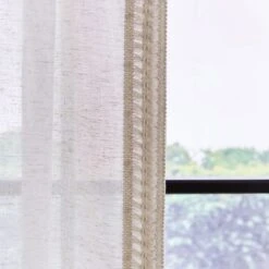 Kaia Crochet Slot Top Voile Panel 20 Kaia Crochet Slot Top Voile Panel -Home Furnishing Store 30875910 alt02