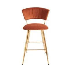 Kendall Bar Stool, Velvet -Home Furnishing Store 30876307 alt03
