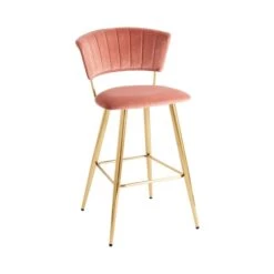 Kendall Bar Stool, Velvet -Home Furnishing Store 30876311 alt05