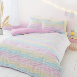 Rainbow Ombre Duvet Cover And Pillowcase Set -Home Furnishing Store 30876486 alt01