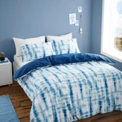 Navy Ombre Duvet Cover & Pillowcase Set 16 Navy Ombre Duvet Cover & Pillowcase Set -Home Furnishing Store 30876496 alt02