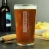 Personalised Classic Engraved Pint Glass