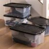 Set Of 4 Strata 42L Curve Storage Box With Lids 2 Set Of 4 Strata 42L Curve Storage Box With Lids -Home Furnishing Store 30879160