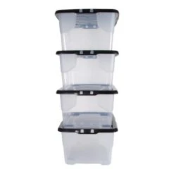 Set Of 4 Strata 42L Curve Storage Box With Lids -Home Furnishing Store 30879160 alt03