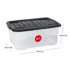 Set Of 4 Strata 42L Curve Storage Box With Lids -Home Furnishing Store 30879160 alt07