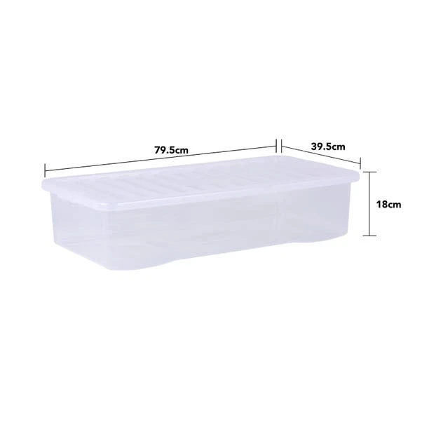 Wham Crystal Set Of 5 Underbed Boxes & Lids 8 Wham Crystal Set Of 5 Underbed Boxes & Lids - Image 6