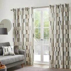 Fusion Oakland Cotton Eyelet Curtains 35 Fusion Oakland Cotton Eyelet Curtains -Home Furnishing Store 30885048 alt01
