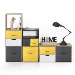 Mix And Modul Set Of 2 Velvet Cube Storage Boxes -Home Furnishing Store 30885515 alt03