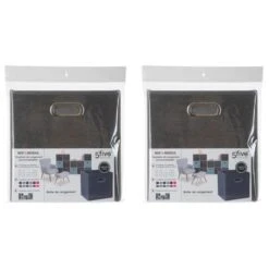 Mix And Modul Set Of 2 Linen Effect Cube Storage Boxes 29 Mix And Modul Set Of 2 Linen Effect Cube Storage Boxes -Home Furnishing Store 30885516 alt01