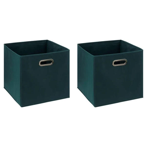 Mix And Modul Set Of 2 Linen Effect Cube Storage Boxes 3 Mix And Modul Set Of 2 Linen Effect Cube Storage Boxes